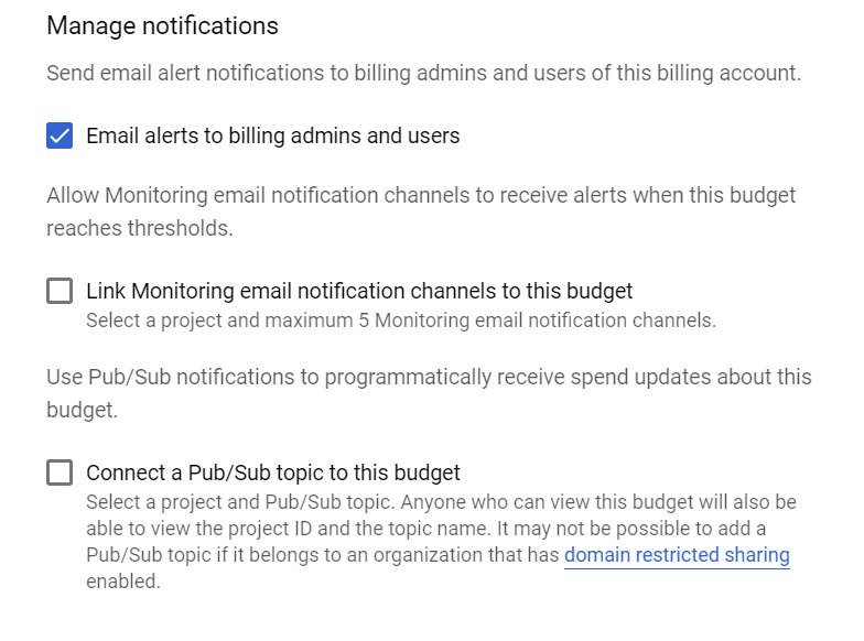 Alert notifications